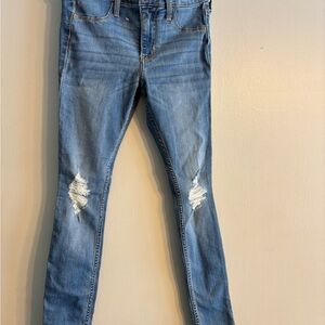 Hollister Blue Distressed Kids Jeans